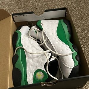 Jordan 13 retro white lucky green